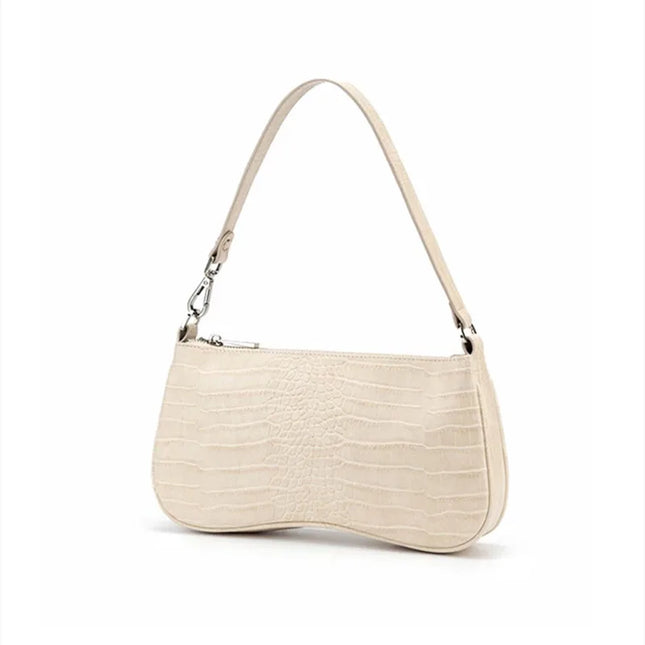 Imitation Crocodile ShoulderLeather Bag
