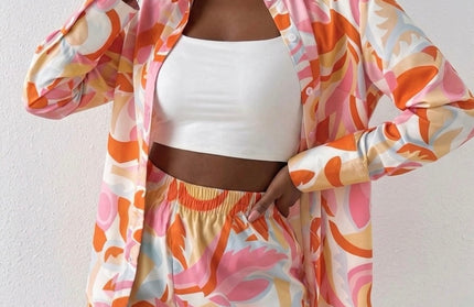 Long Sleeved Shirt + Shorts Set