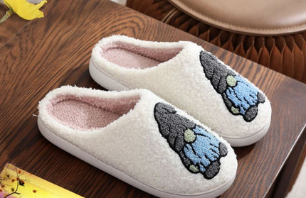 Christmas pattern unisex home winter wool slippers - Hey Love Boutique