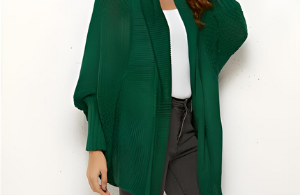 Open Front Batwing Sleeve Cardigan - Hey Love Boutique