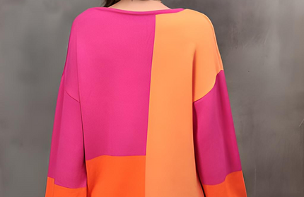 Color Block Sweater - Hey Love Boutique