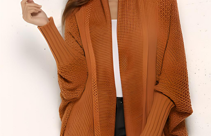 Open Front Batwing Sleeve Cardigan - Hey Love Boutique