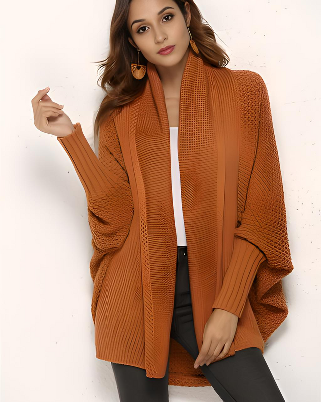 Open Front Batwing Sleeve Cardigan - Hey Love Boutique
