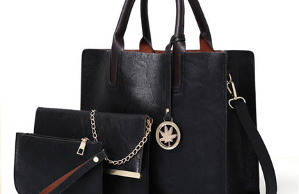 New mother-in-law bag PU women's bag large bag multi-piece set shoulder bag - Hey Love Boutique