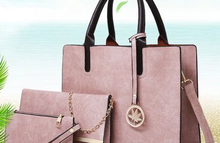 New mother-in-law bag PU women's bag large bag multi-piece set shoulder bag - Hey Love Boutique