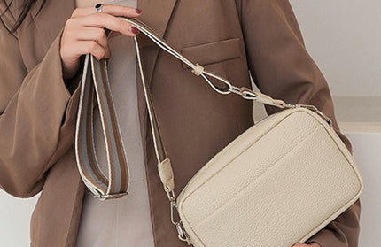 Solid color PU messenger bag women's small bag ladies shoulder bag small square bag - Hey Love Boutique
