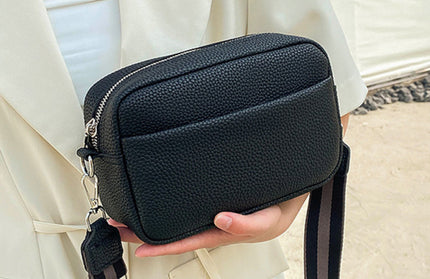 Solid color PU messenger bag women's small bag ladies shoulder bag small square bag - Hey Love Boutique