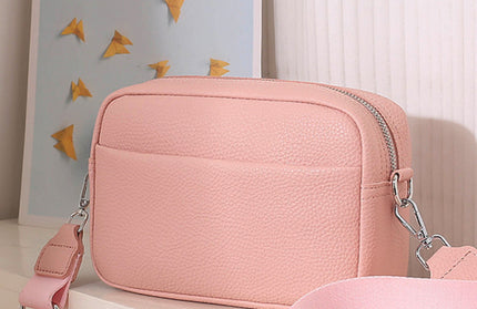 Solid color PU messenger bag women's small bag ladies shoulder bag small square bag - Hey Love Boutique