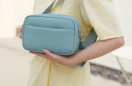 Solid color PU messenger bag women's small bag ladies shoulder bag small square bag - Hey Love Boutique
