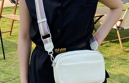 Solid color PU messenger bag women's small bag ladies shoulder bag small square bag - Hey Love Boutique