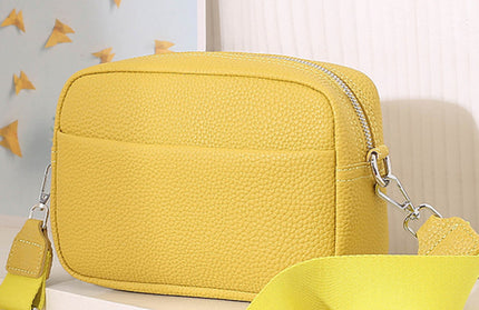 Solid color PU messenger bag women's small bag ladies shoulder bag small square bag - Hey Love Boutique