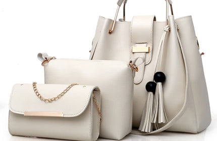 Handbag Fashion One Shoulder Bucket Ladies Luggage Bag Three-Piece Set - Hey Love Boutique