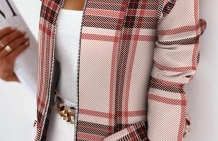 Long Sleeve Printed Suit Blazer