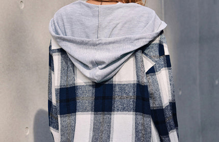 Hooded Loose Casual Shirt Jacket