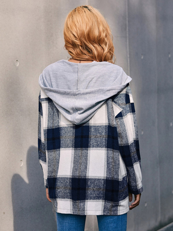 Hooded Loose Casual Shirt Jacket