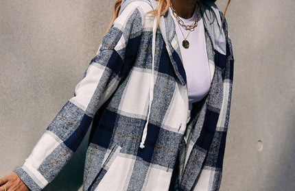 Hooded Loose Casual Shirt Jacket