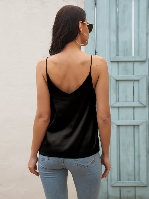 Silk Suspender Blouse