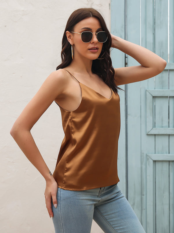 Silk Suspender Blouse
