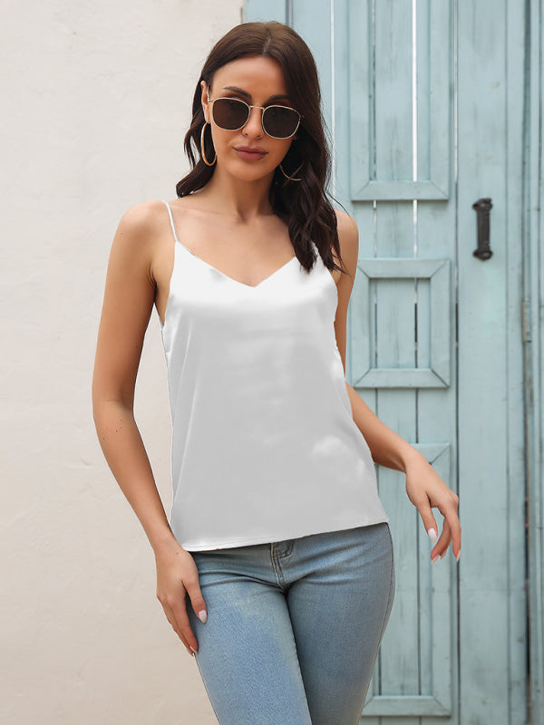 Silk Suspender Blouse