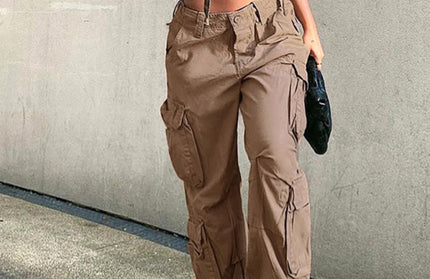 Straight Retro Daddy Cargo Pants