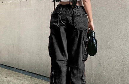 Straight Retro Daddy Cargo Pants