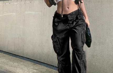 Straight Retro Daddy Cargo Pants