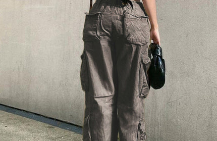 Straight Retro Daddy Cargo Pants