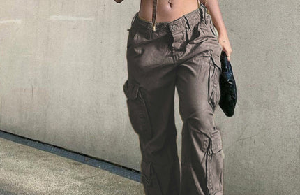 Straight Retro Daddy Cargo Pants