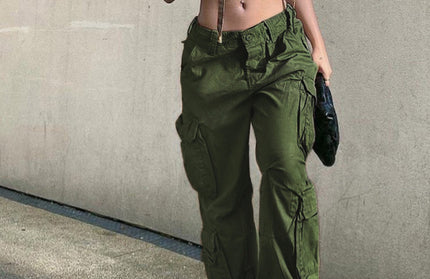 Straight Retro Daddy Cargo Pants