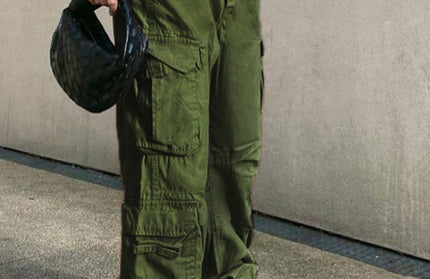 Straight Retro Daddy Cargo Pants