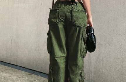 Straight Retro Daddy Cargo Pants