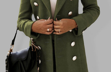 Double Breasted Woolen Coat