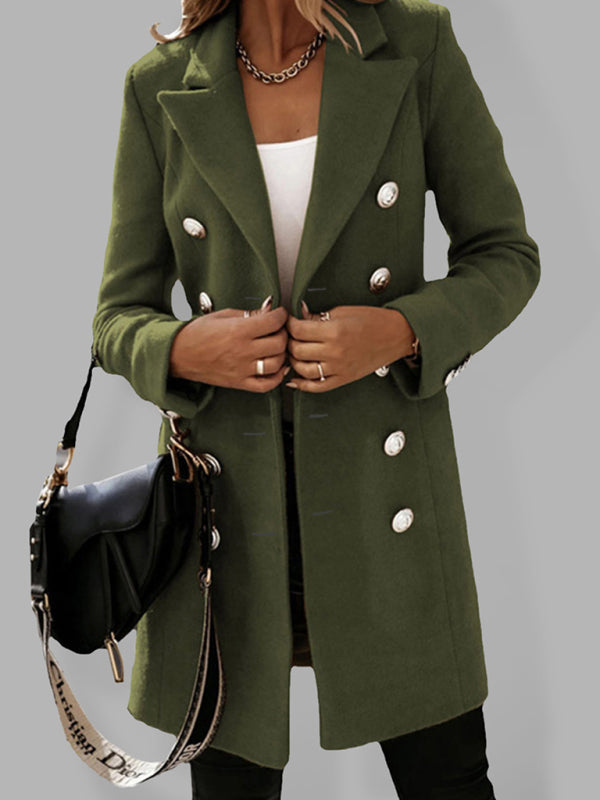 Double Breasted Woolen Coat