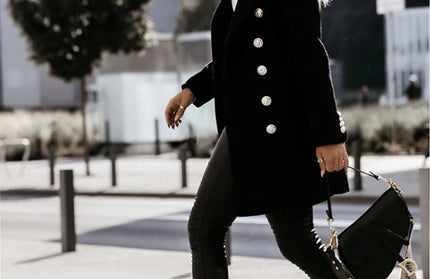 Double Breasted Woolen Coat
