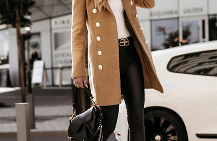 Double Breasted Woolen Coat