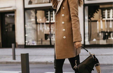 Double Breasted Woolen Coat