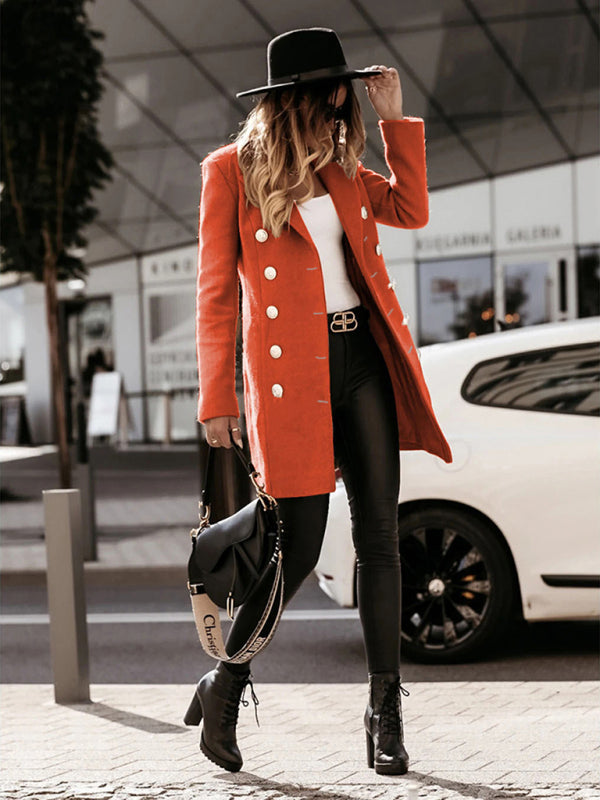 Double Breasted Woolen Coat