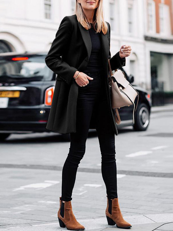 Mid Long Breasted Coat
