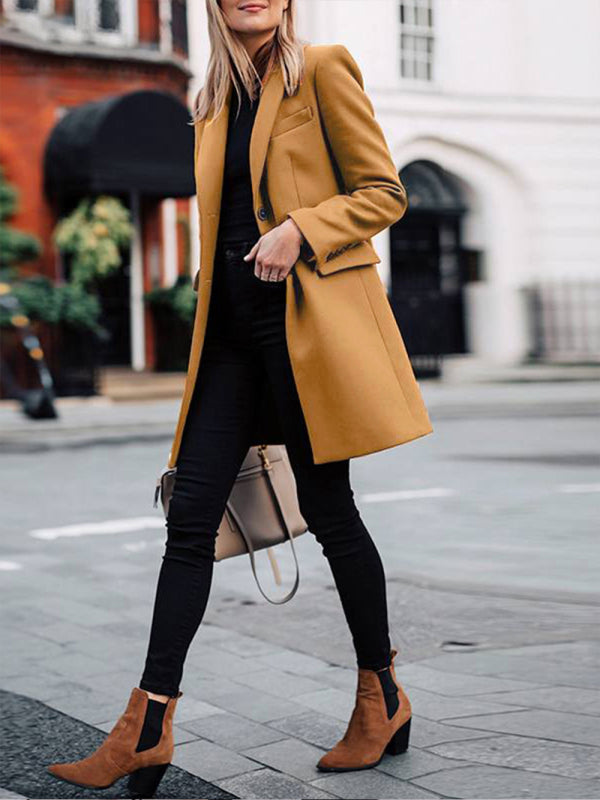Mid Long Breasted Coat