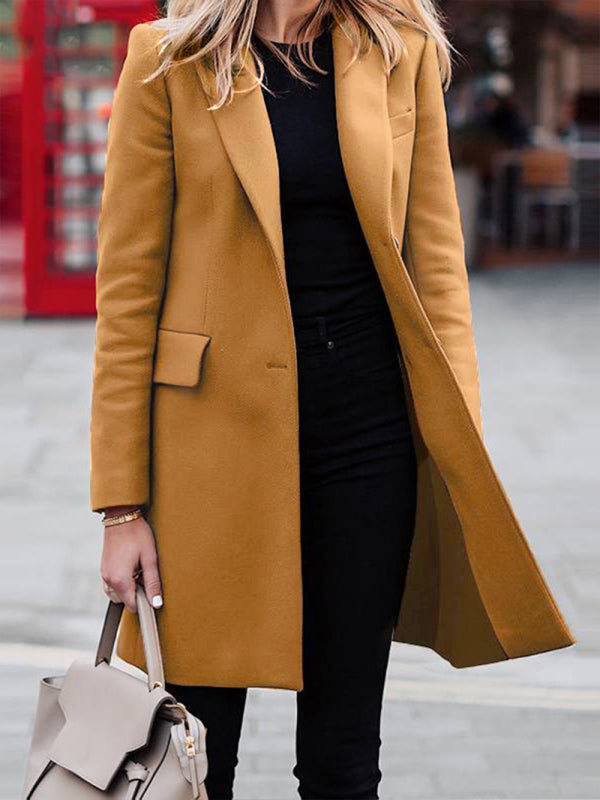 Mid Long Breasted Coat