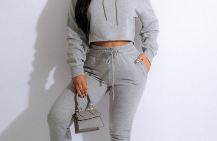Casual Hooded Sweatsuit Set