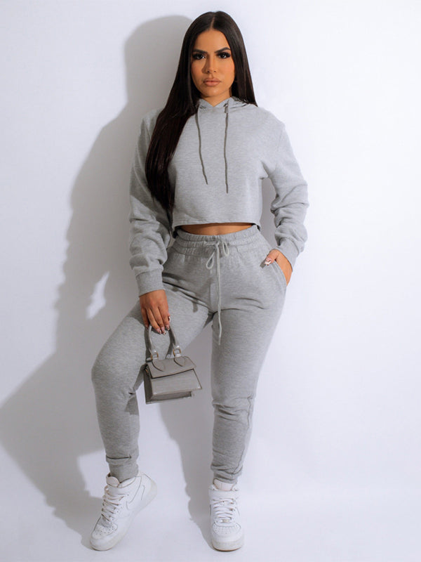 Casual Hooded Sweatsuit Set