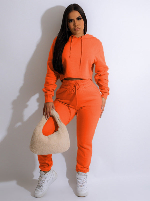 Casual Hooded Sweatsuit Set