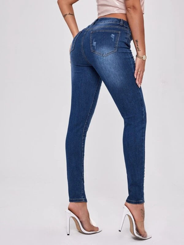 High Waist Stretch Jeans