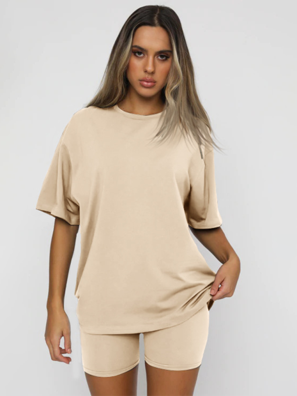 Casual Short-Sleeved + Shorts 2 Pcs Set