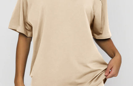 Casual Short-Sleeved + Shorts 2 Pcs Set