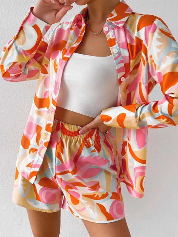 Long Sleeved Shirt + Shorts Set