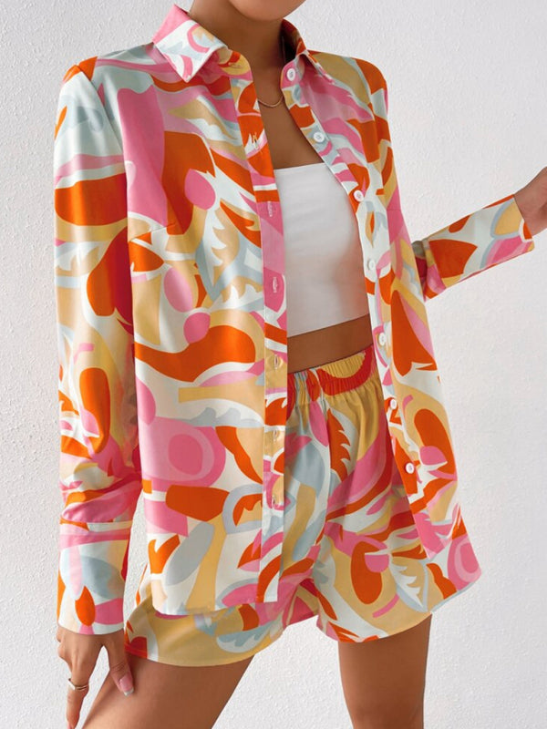 Long Sleeved Shirt + Shorts Set