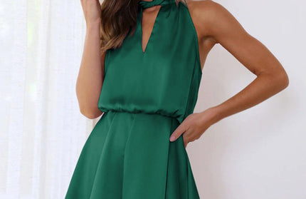 Hanging Neck Strap Jumpsuit