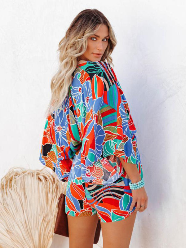 Casual Waist Short Sleeve Jumpsuit